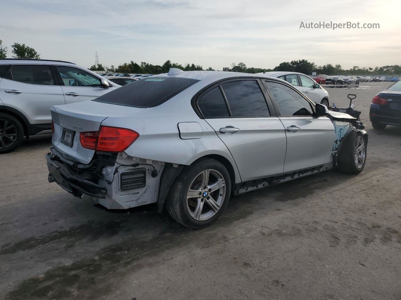 2014 Bmw 328 I Silver vin: WBA3A5C53EP600828