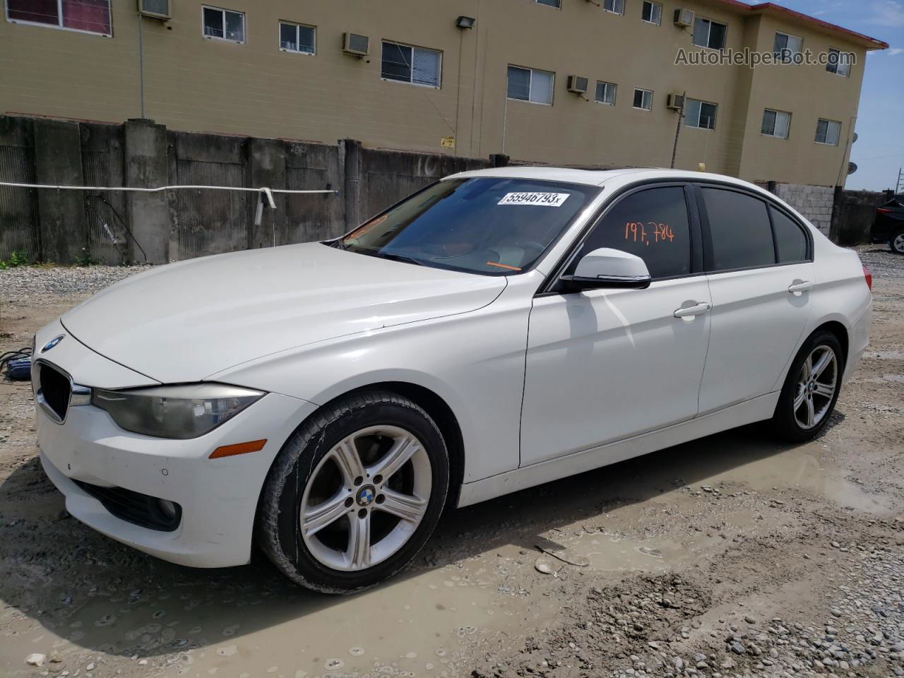 2014 Bmw 328 I White vin: WBA3A5C53EP602109