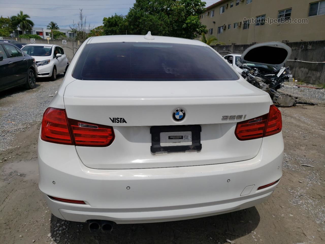 2014 Bmw 328 I White vin: WBA3A5C53EP602109