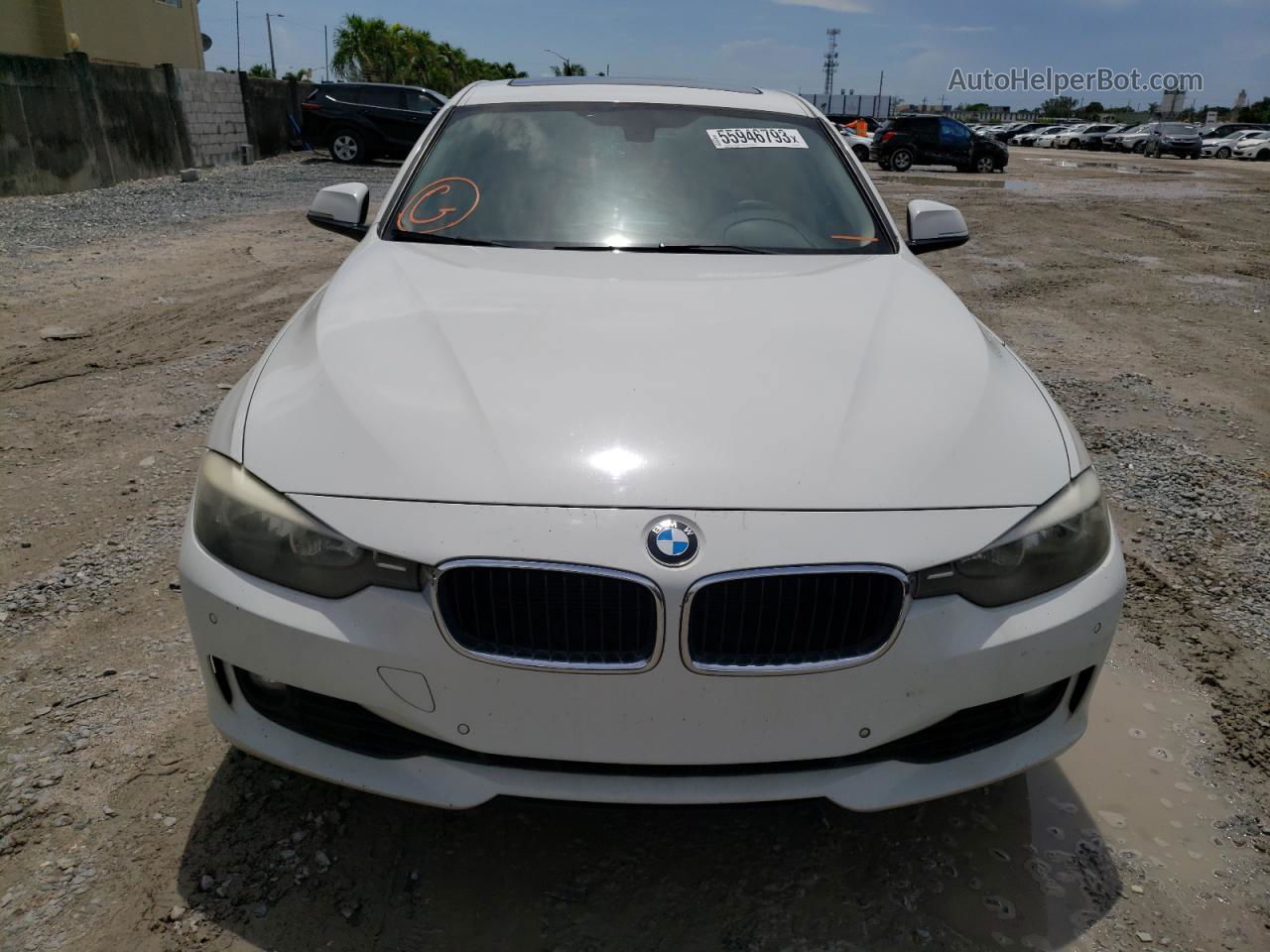 2014 Bmw 328 I White vin: WBA3A5C53EP602109