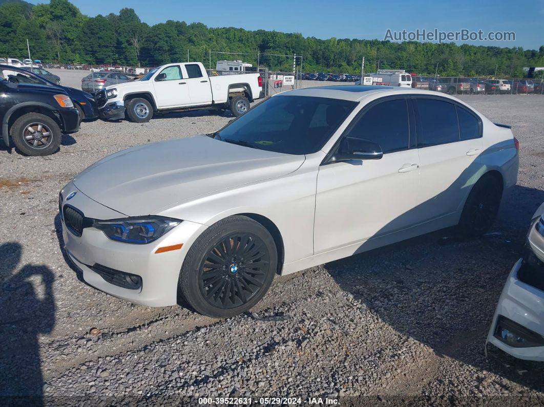 2015 Bmw 328i   White vin: WBA3A5C53FF607740