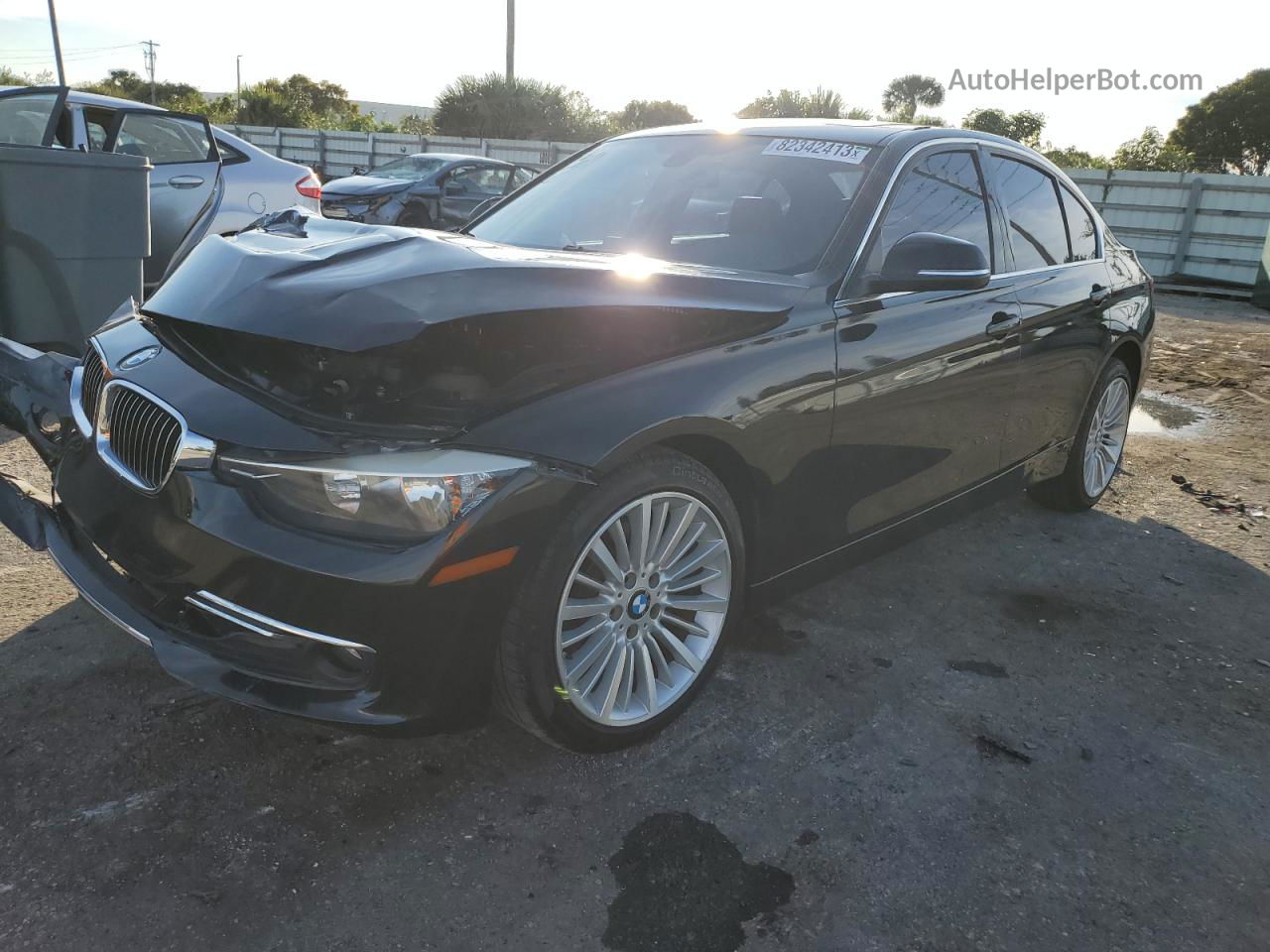 2012 Bmw 328 I Black vin: WBA3A5C54CF341415