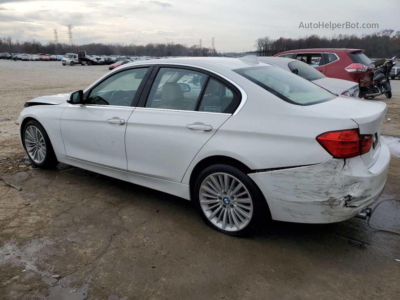 2012 Bmw 328 I White vin: WBA3A5C54CF347134