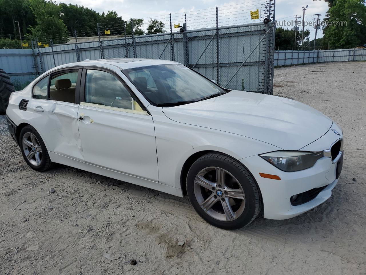 2012 Bmw 328 I White vin: WBA3A5C54CF452725