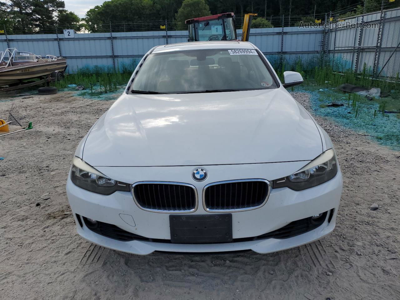 2012 Bmw 328 I White vin: WBA3A5C54CF452725