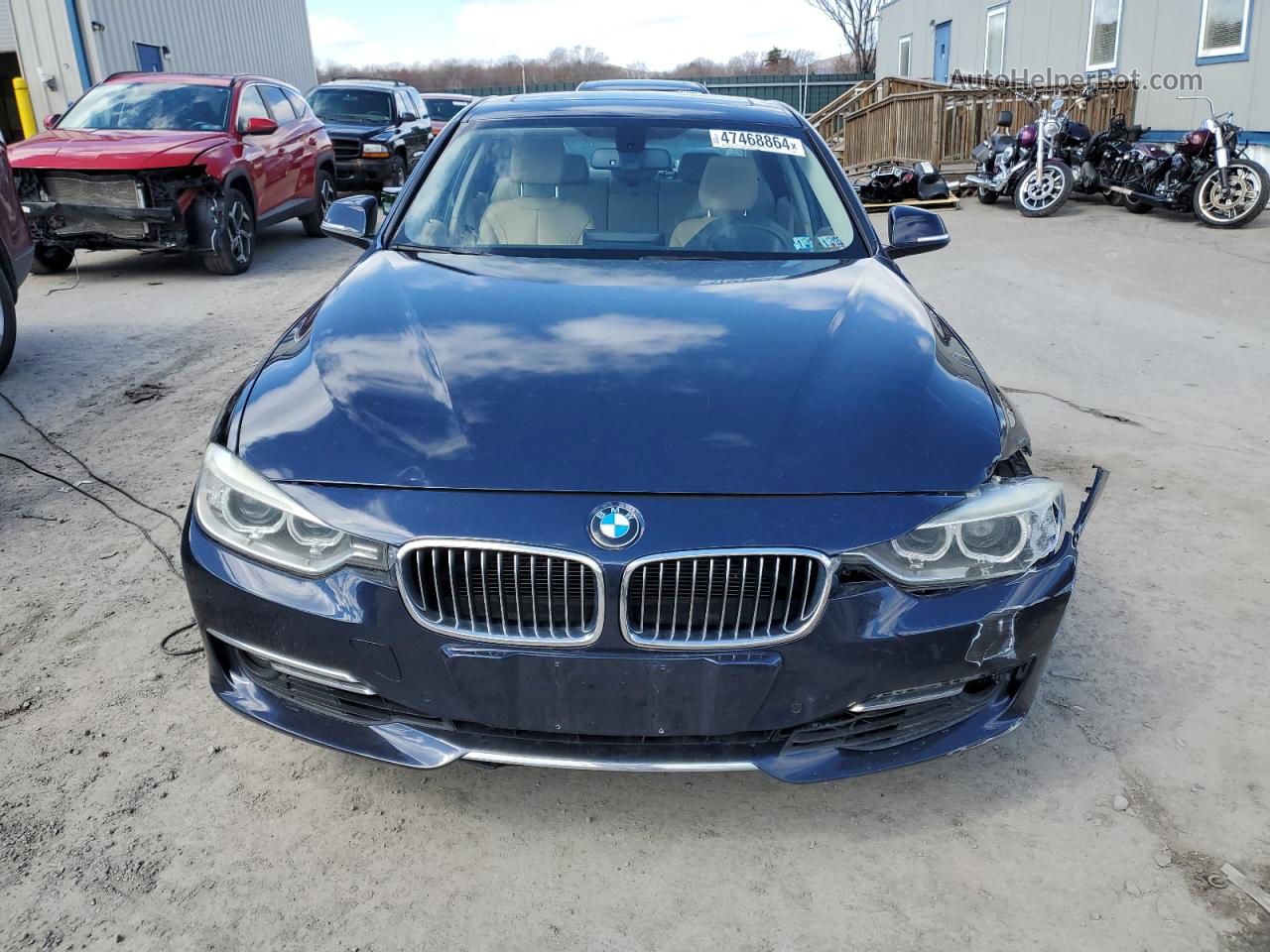 2012 Bmw 328 I Синий vin: WBA3A5C54CFJ88938