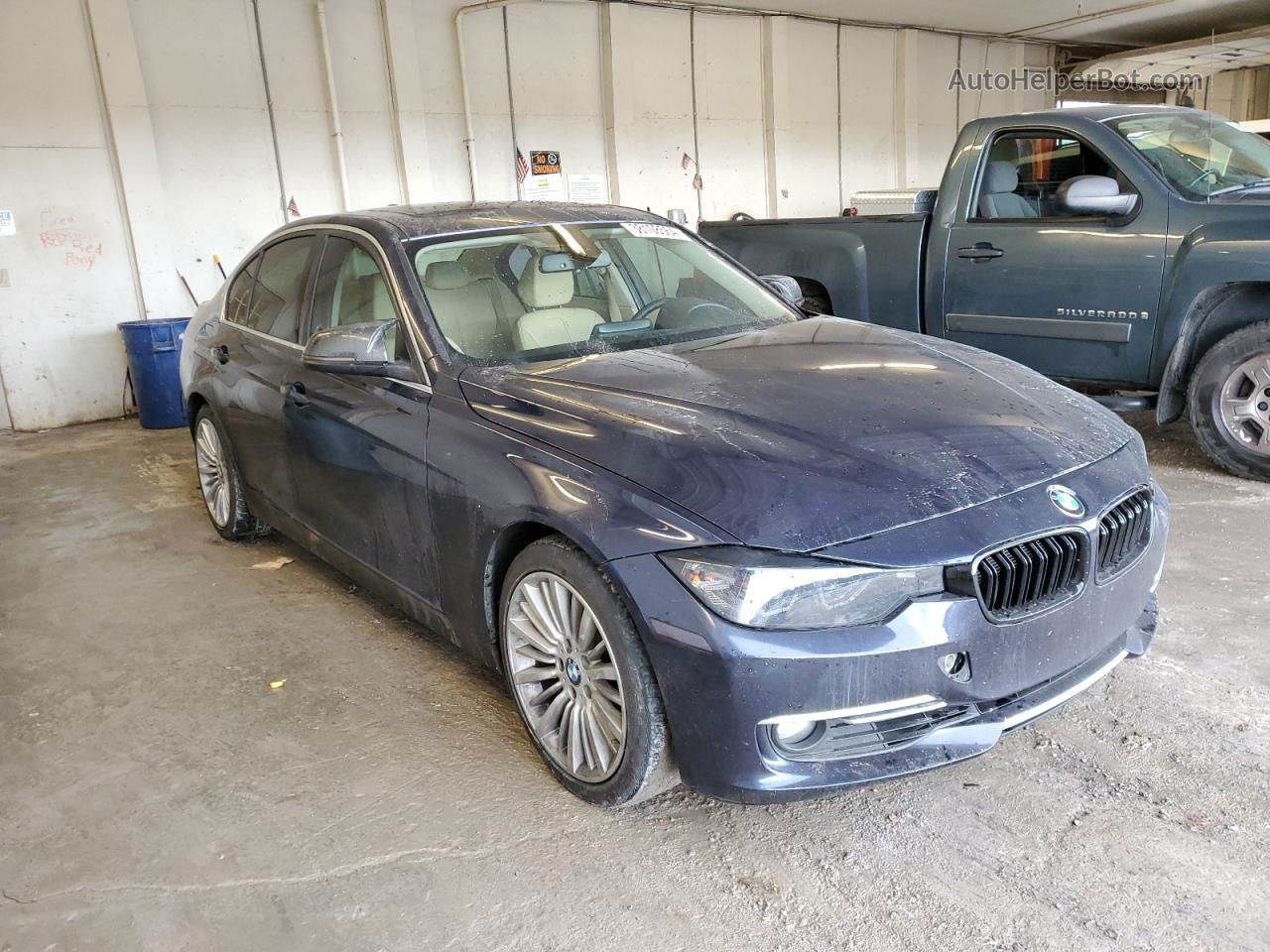 2013 Bmw 328 I Синий vin: WBA3A5C54DF352626