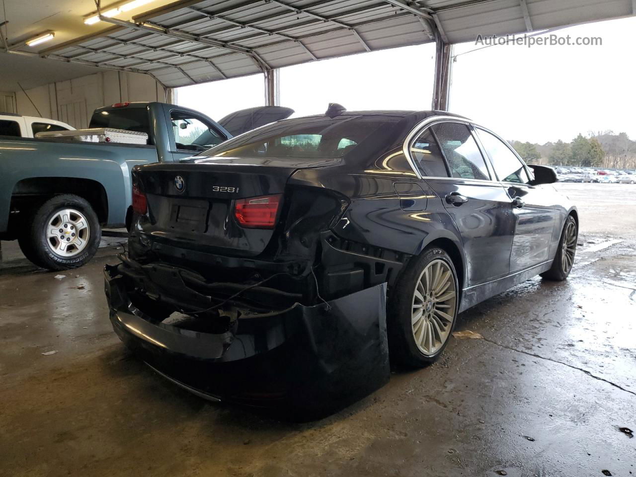 2013 Bmw 328 I Blue vin: WBA3A5C54DF352626