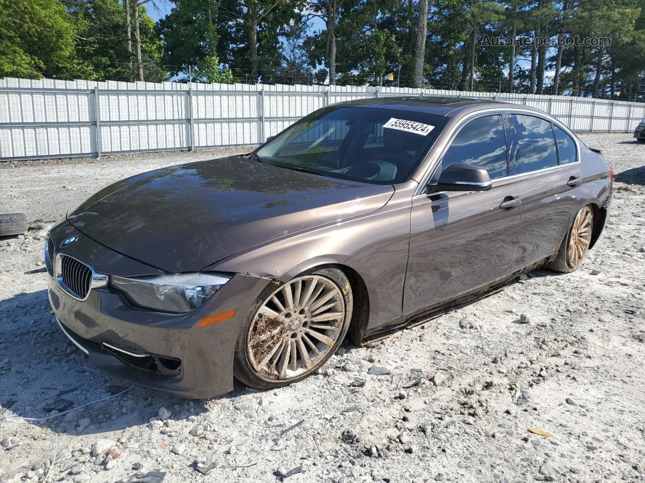 2013 Bmw 328 I Gray vin: WBA3A5C54DF353811