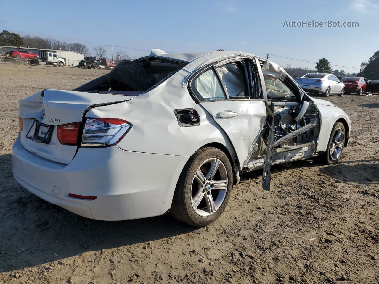 2013 Bmw 328 I White vin: WBA3A5C54DF356658