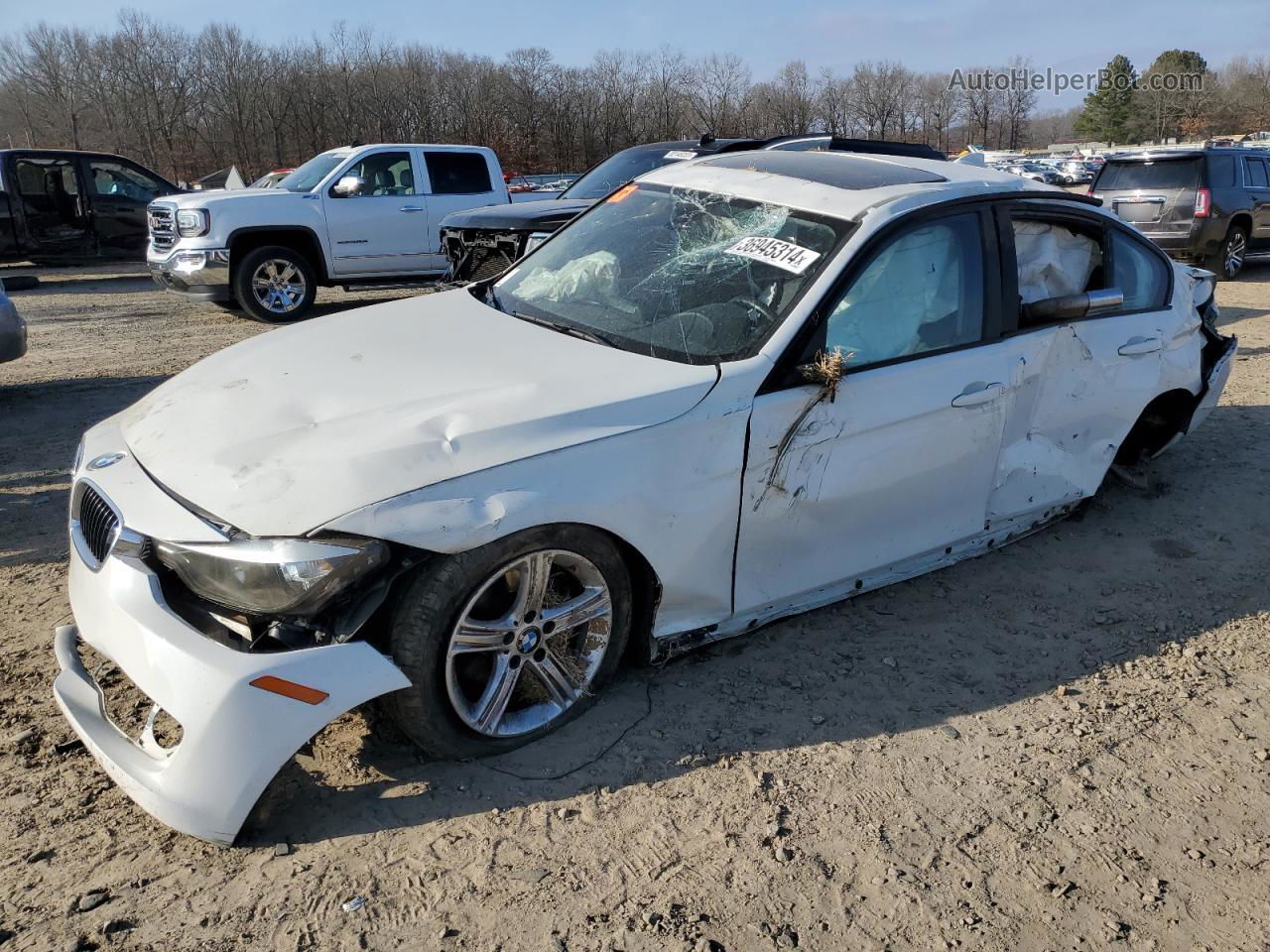 2013 Bmw 328 I White vin: WBA3A5C54DF356658