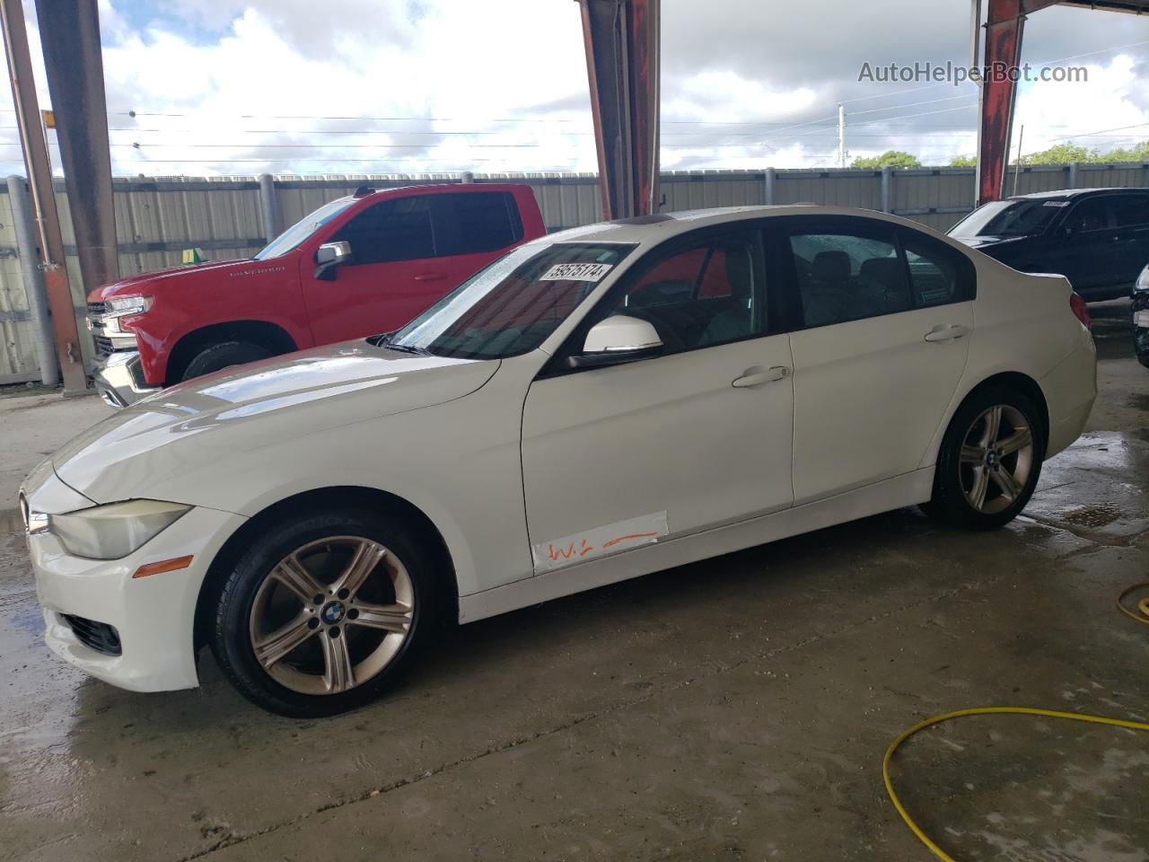 2013 Bmw 328 I White vin: WBA3A5C54DF359740