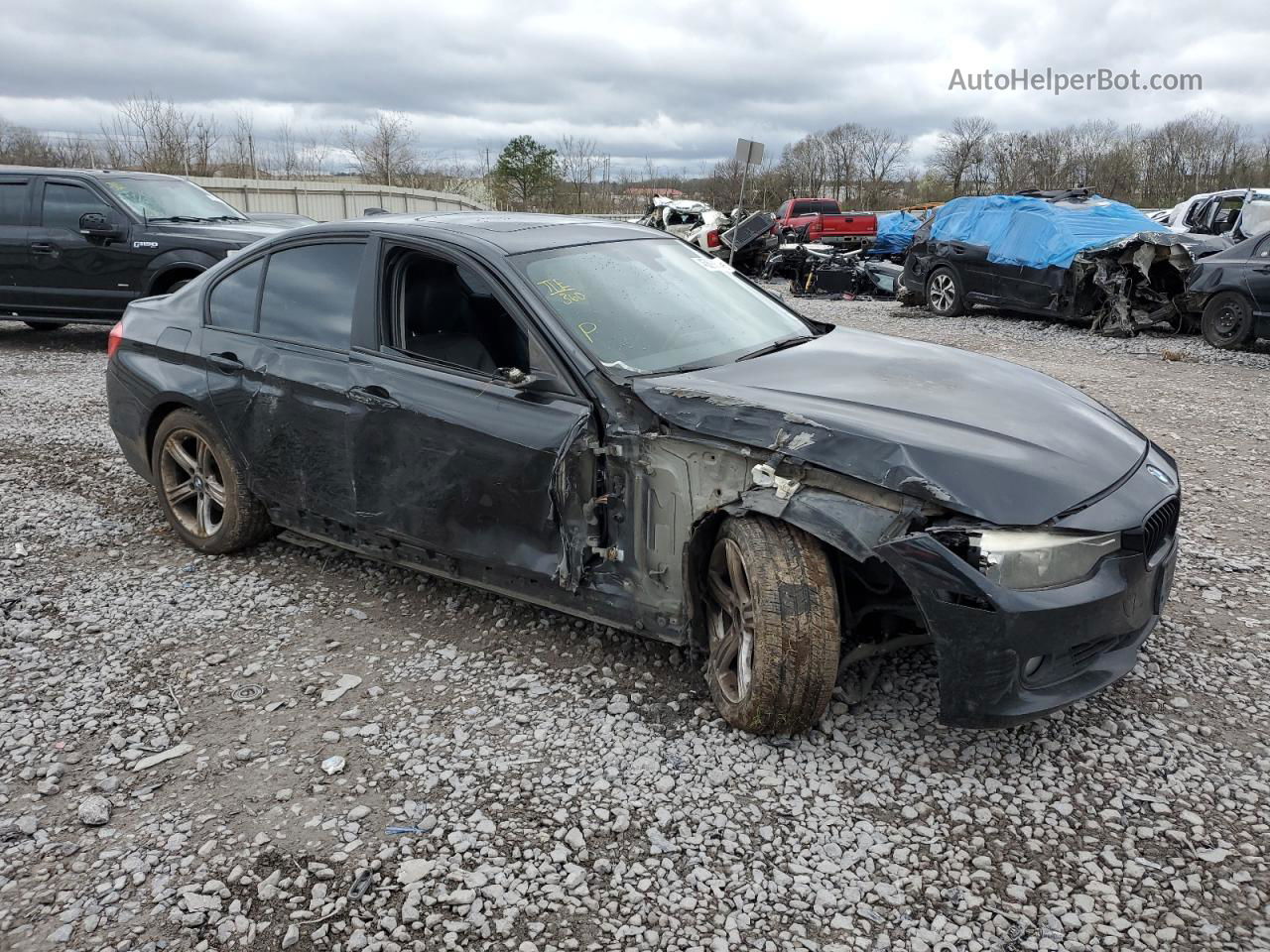 2013 Bmw 328 I Black vin: WBA3A5C54DF601085