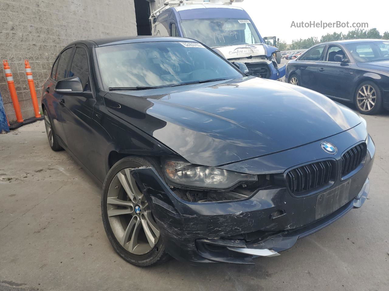 2014 Bmw 328 I Black vin: WBA3A5C54EF604439