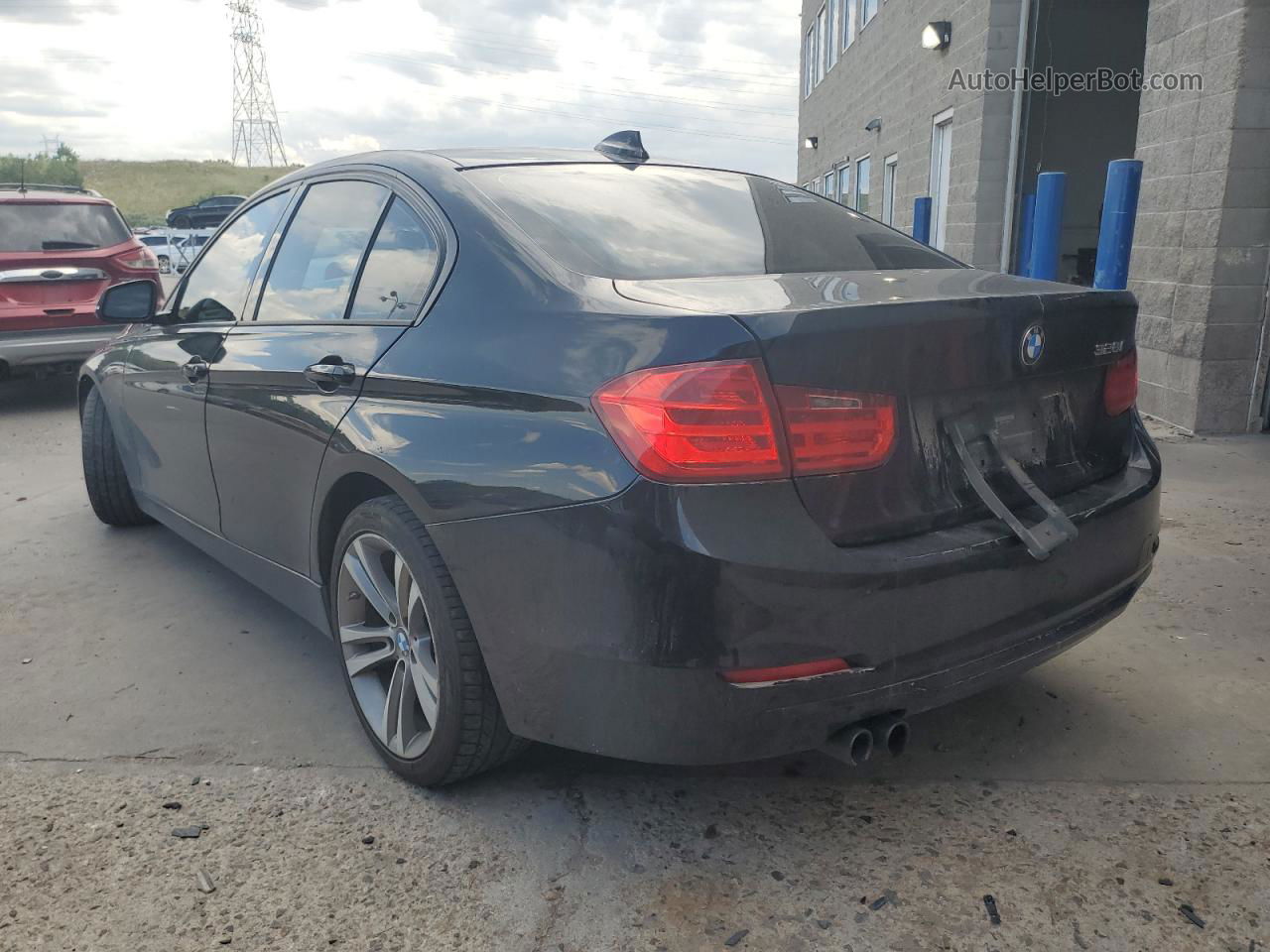 2014 Bmw 328 I Черный vin: WBA3A5C54EF604439