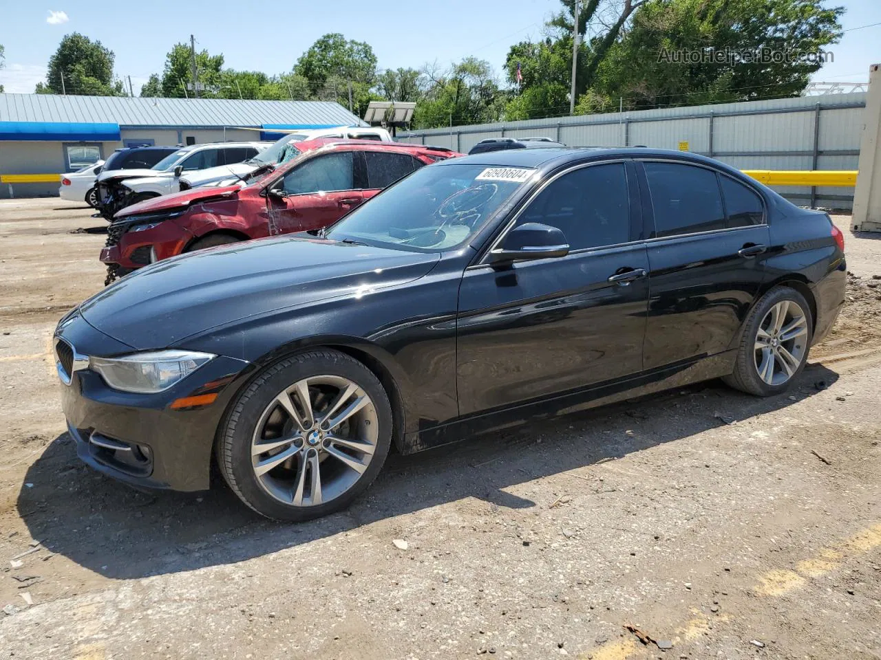 2014 Bmw 328 I Black vin: WBA3A5C54EF604604