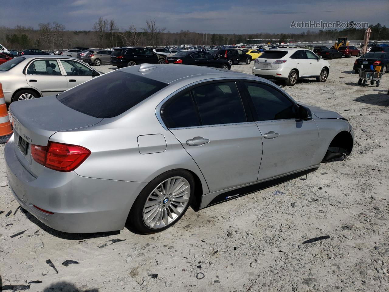 2014 Bmw 328 I Серебряный vin: WBA3A5C54EF605977