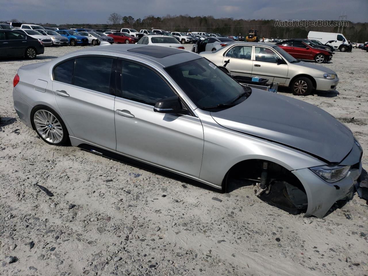 2014 Bmw 328 I Silver vin: WBA3A5C54EF605977