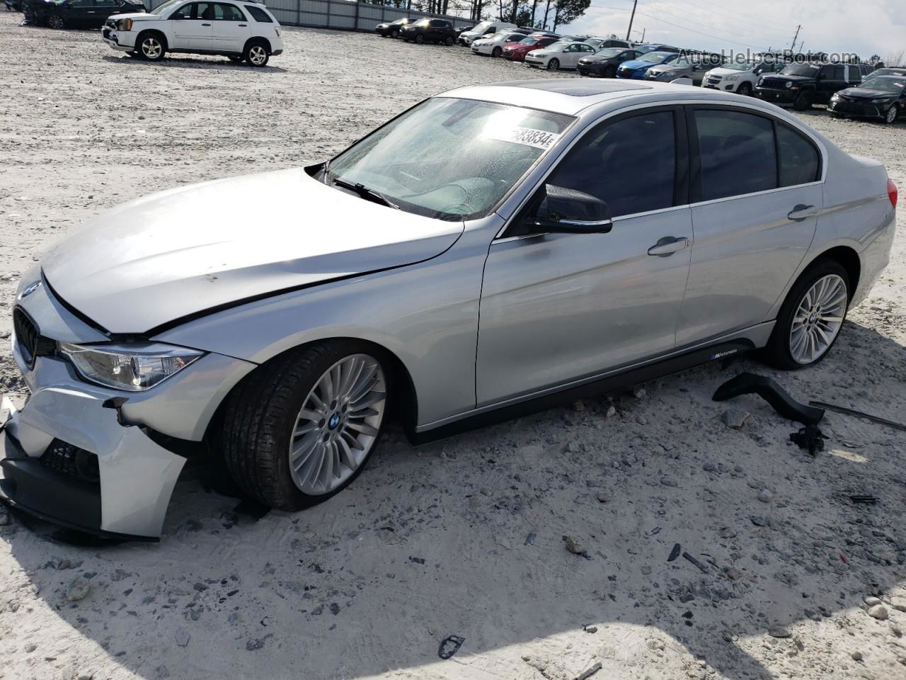 2014 Bmw 328 I Silver vin: WBA3A5C54EF605977