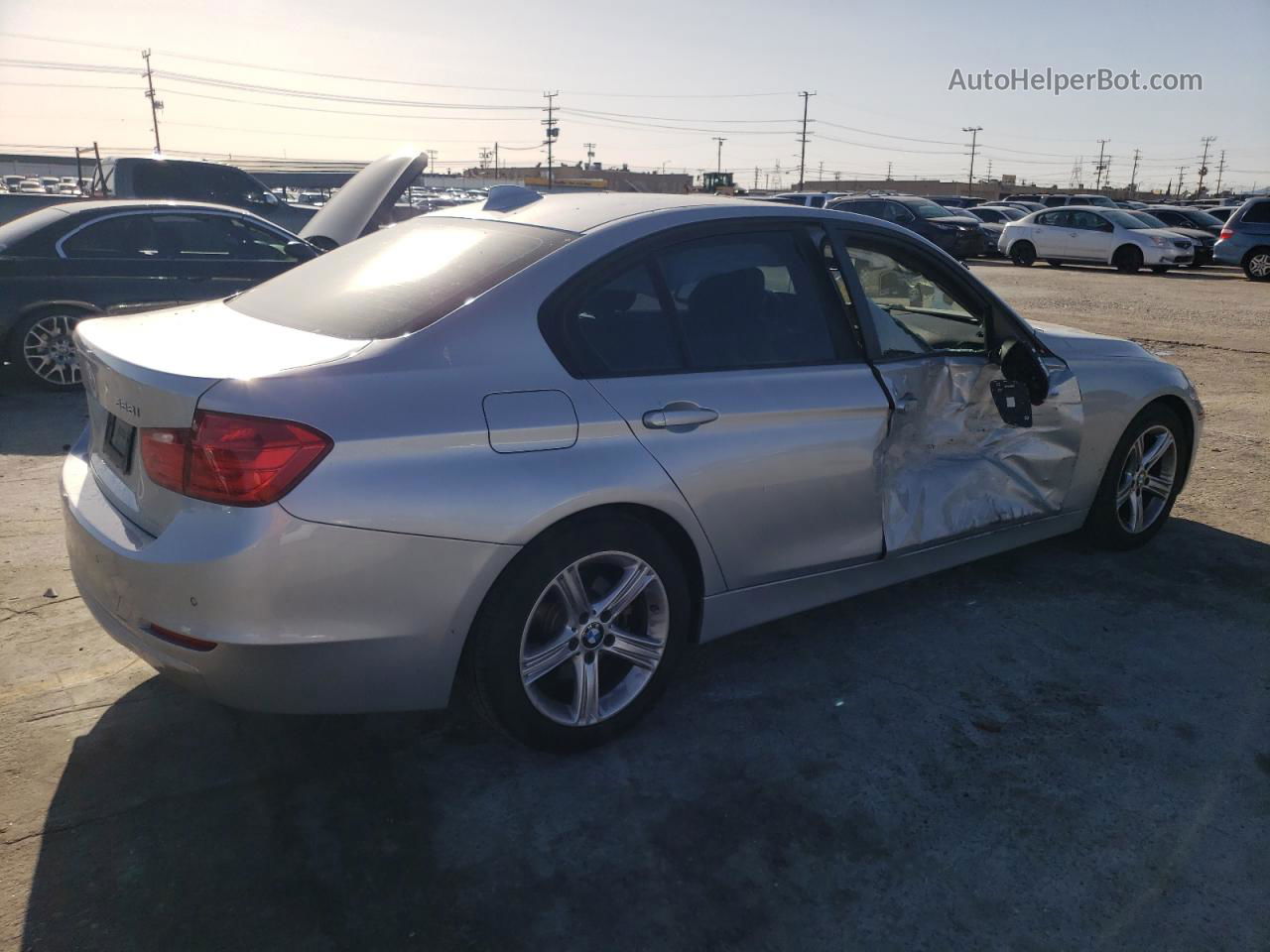 2014 Bmw 328 I Silver vin: WBA3A5C54EP603933