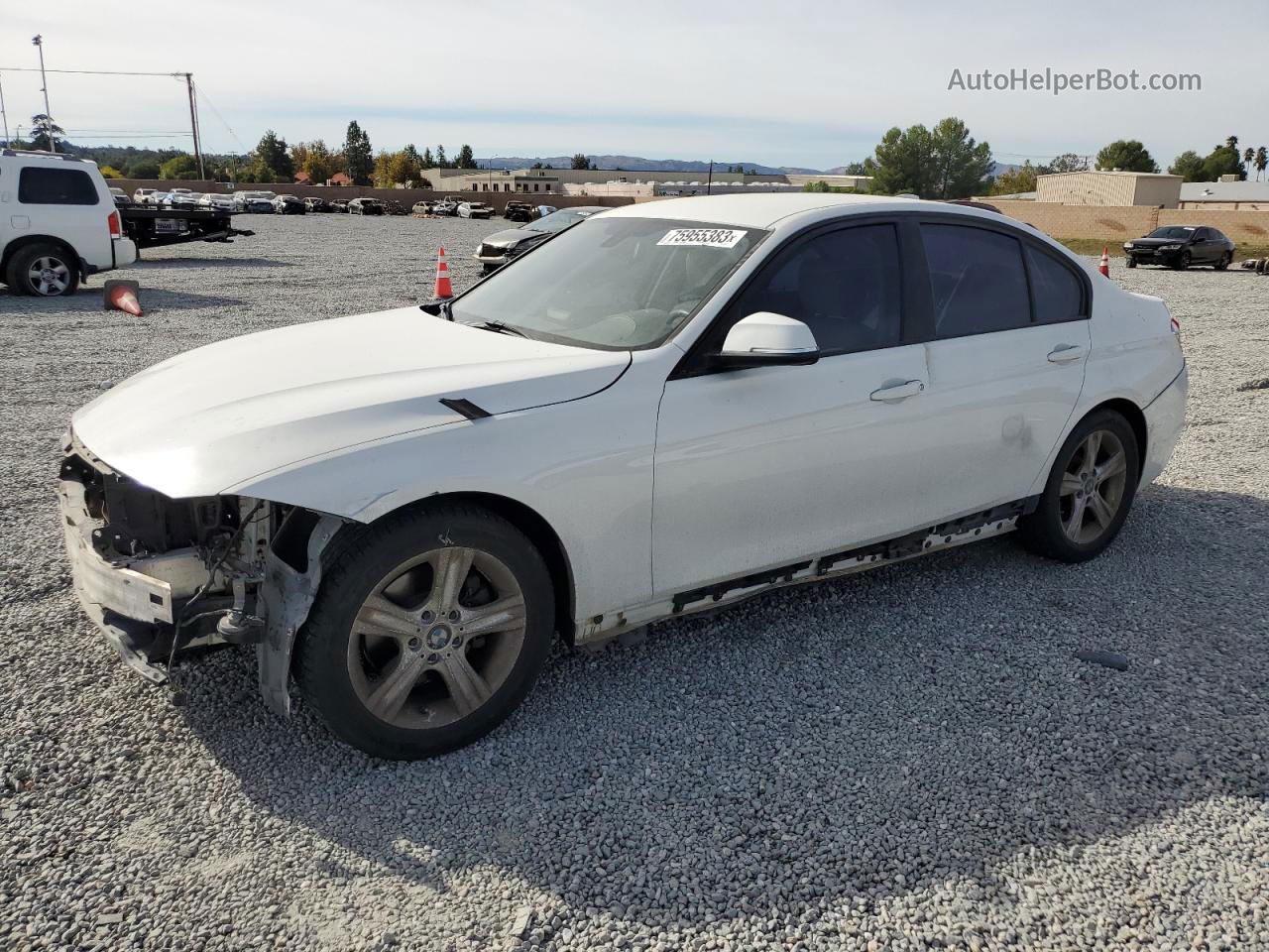 2012 Bmw 328 I White vin: WBA3A5C55CF257507