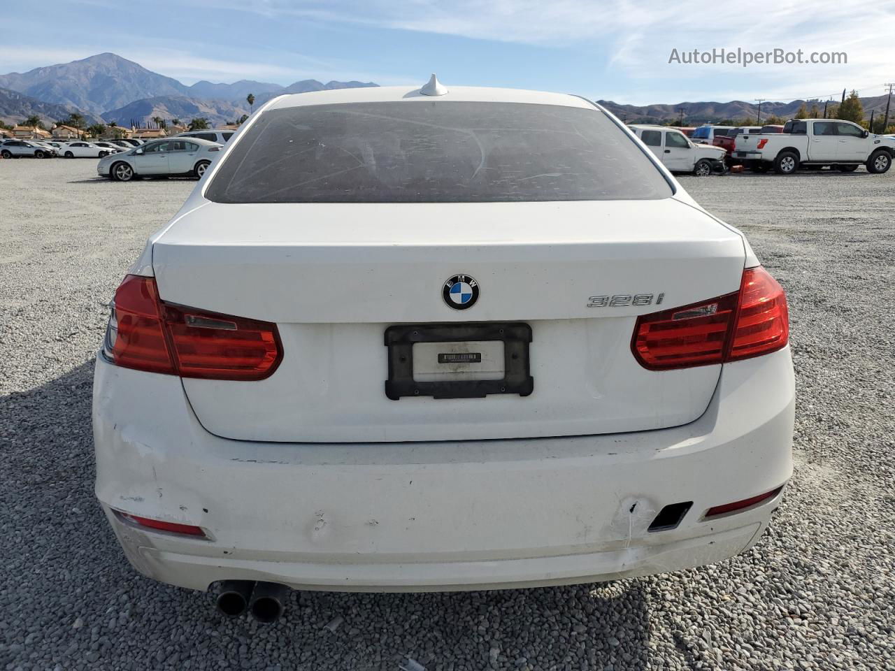 2012 Bmw 328 I White vin: WBA3A5C55CF257507