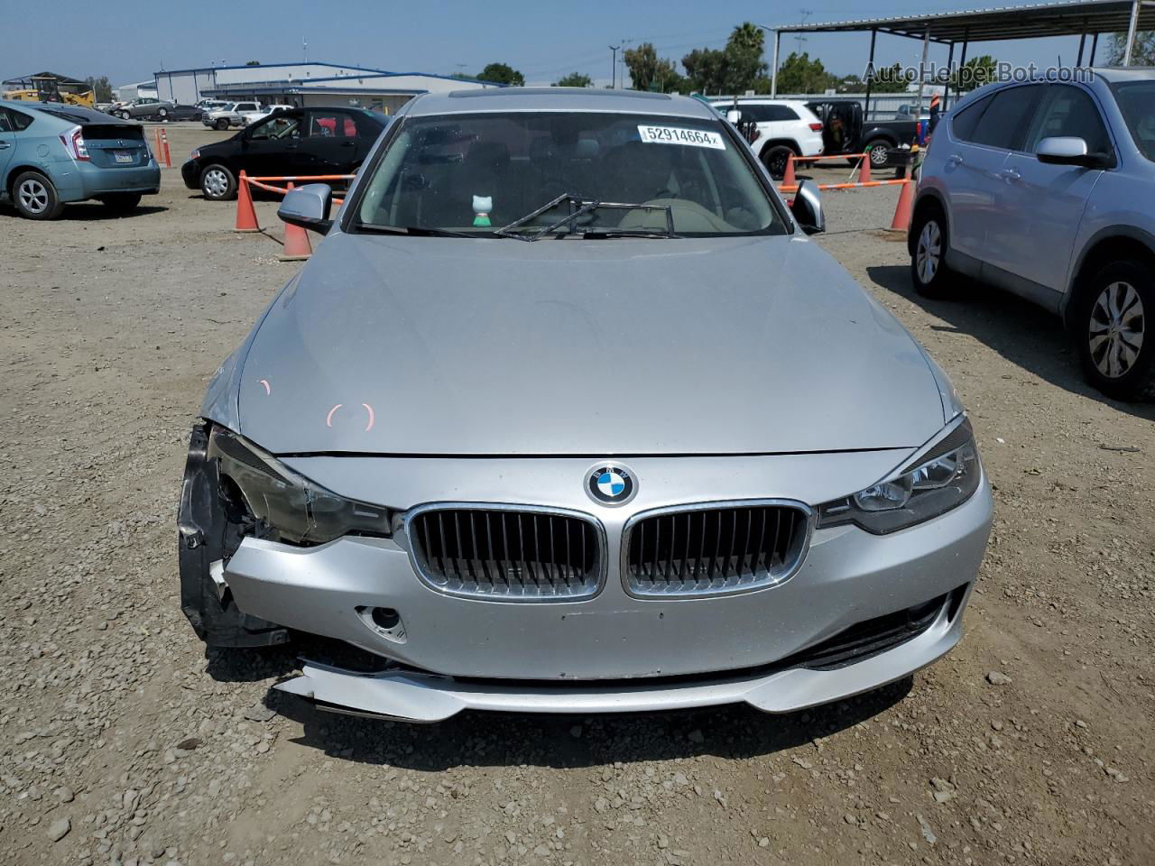 2012 Bmw 328 I Silver vin: WBA3A5C55CF257586