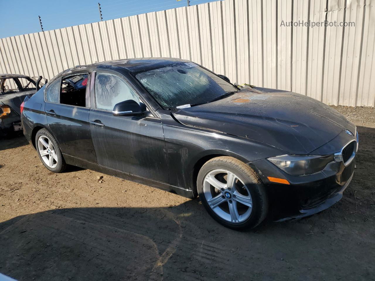 2012 Bmw 328 I Черный vin: WBA3A5C55CF258527