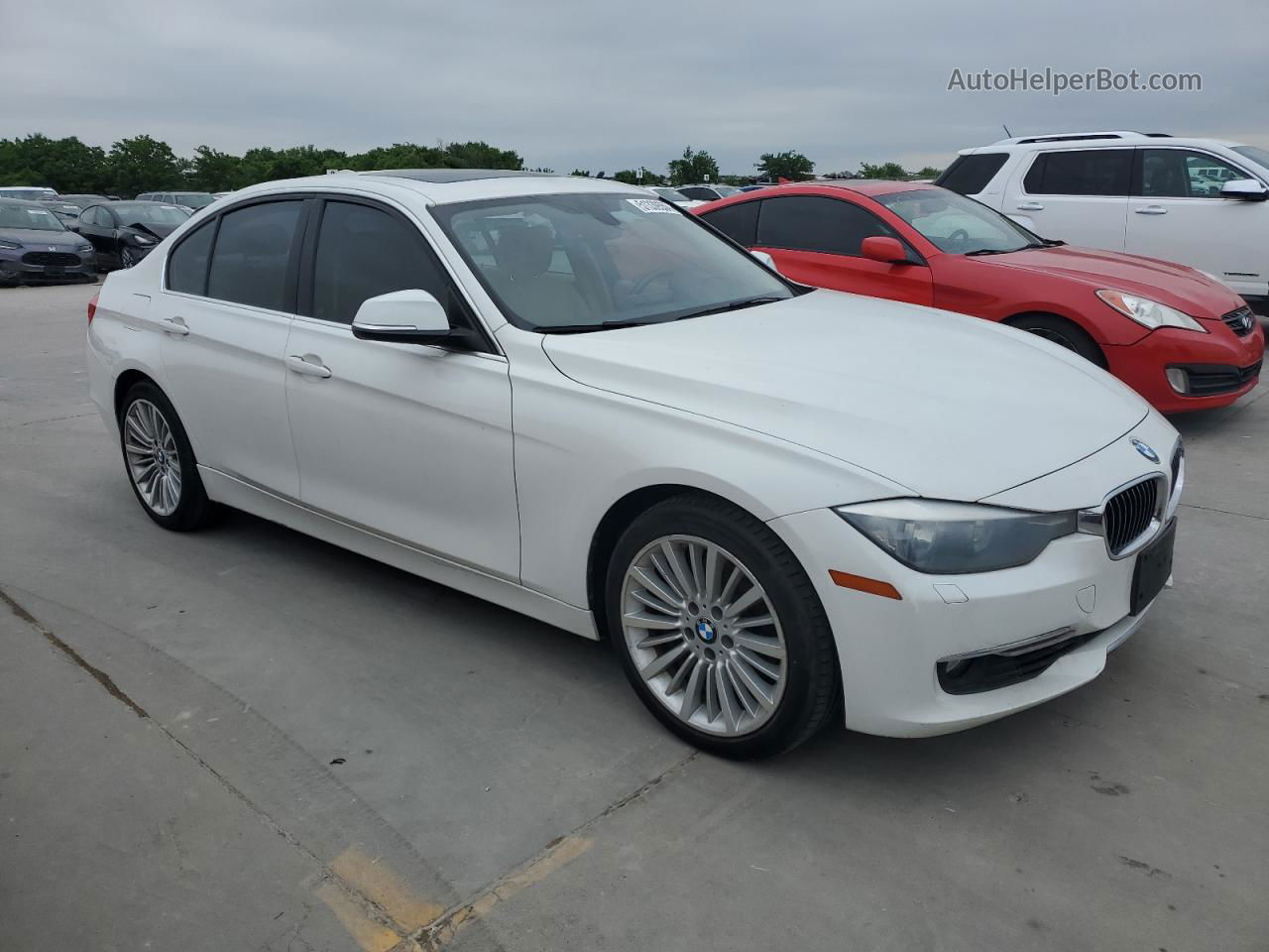 2012 Bmw 328 I White vin: WBA3A5C55CF342024