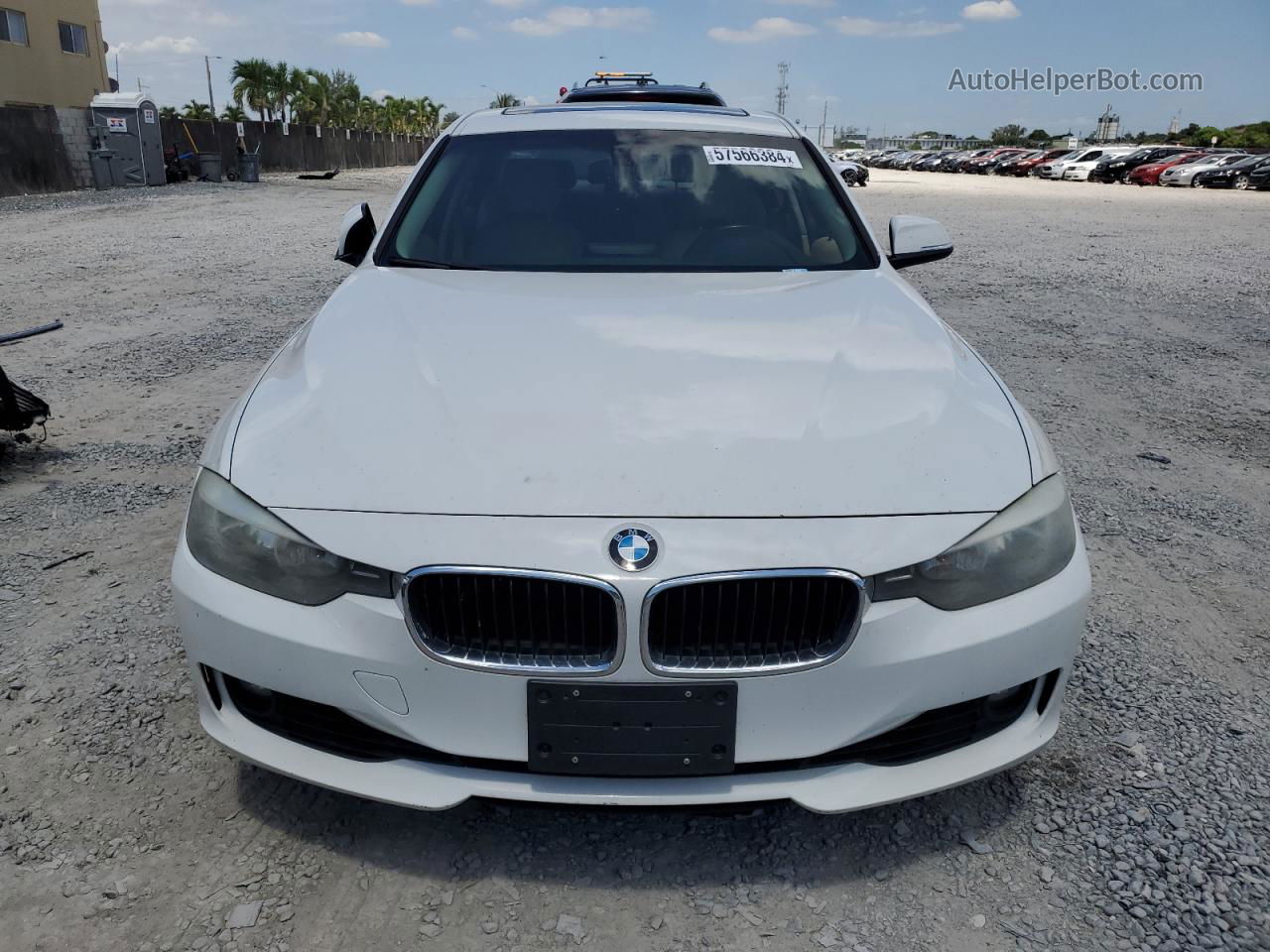 2012 Bmw 328 I White vin: WBA3A5C55CF344338