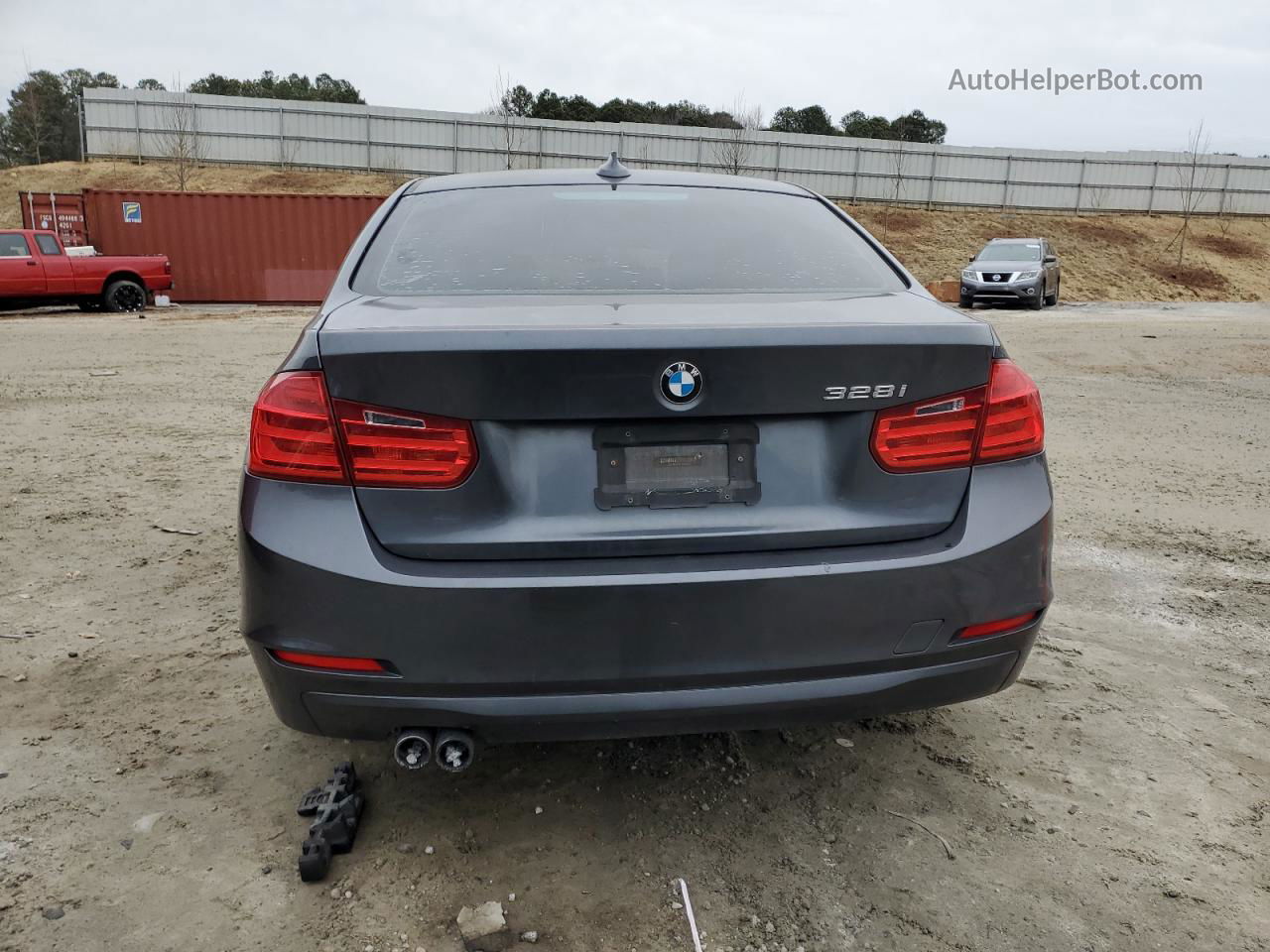 2014 Bmw 328 I Gray vin: WBA3A5C55EJ463605