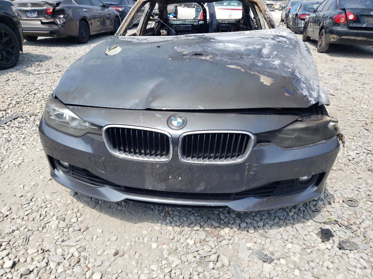 2014 Bmw 328 I Burn vin: WBA3A5C55EJ463670