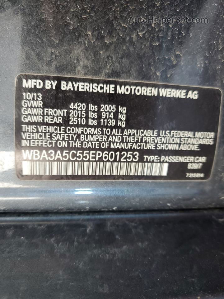 2014 Bmw 328 I Gray vin: WBA3A5C55EP601253