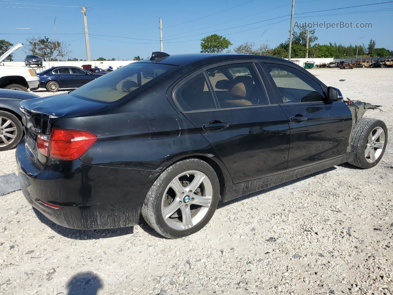 2015 Bmw 328 I Black vin: WBA3A5C55FF608548