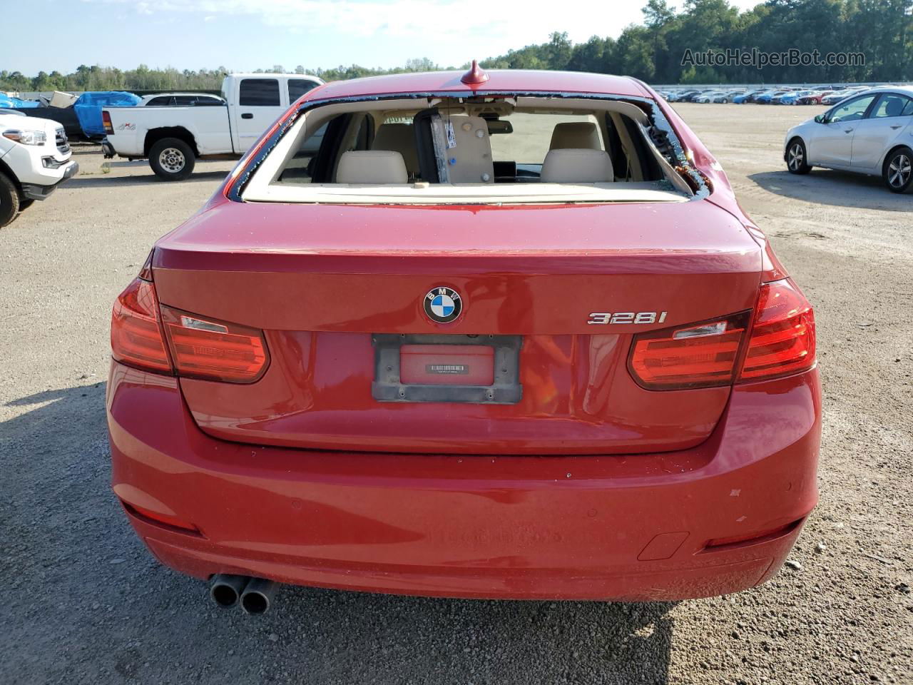 2015 Bmw 328 I Red vin: WBA3A5C55FF609635