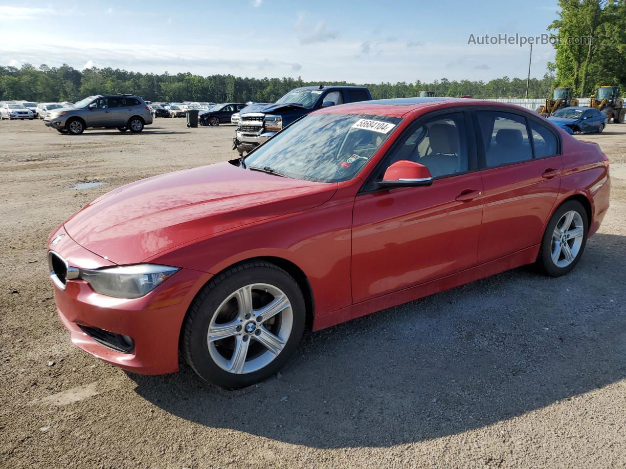 2015 Bmw 328 I Красный vin: WBA3A5C55FF609635