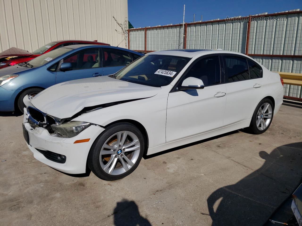 2012 Bmw 328 I White vin: WBA3A5C56CF346910