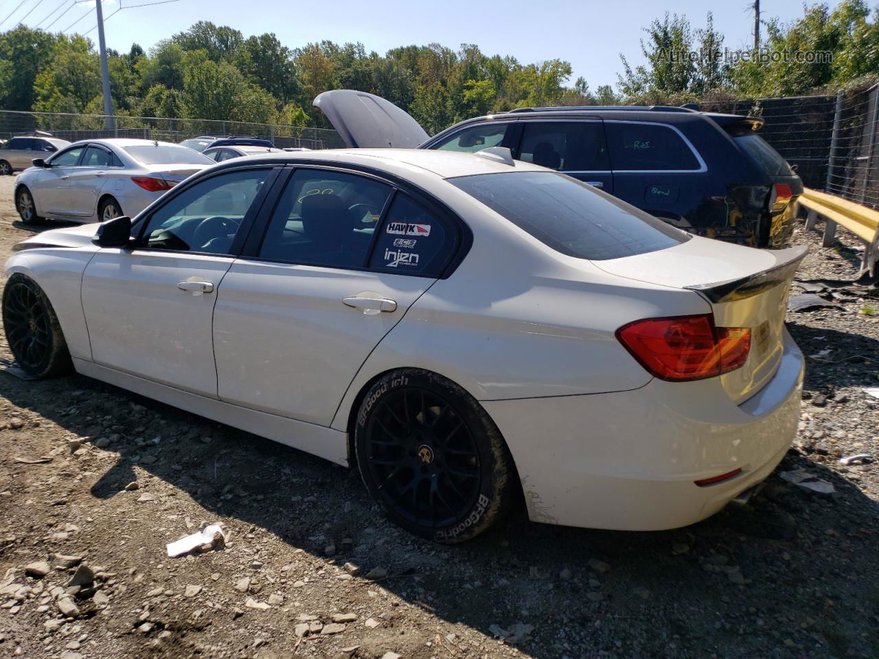 2014 Bmw 328 I White vin: WBA3A5C56EJ463791