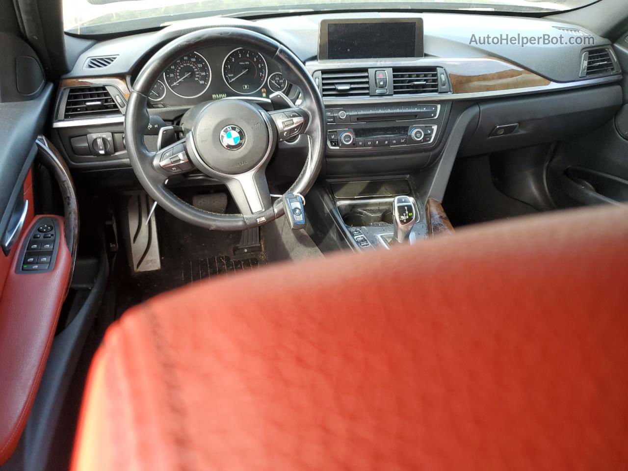 2014 Bmw 328 I Черный vin: WBA3A5C56EP600080