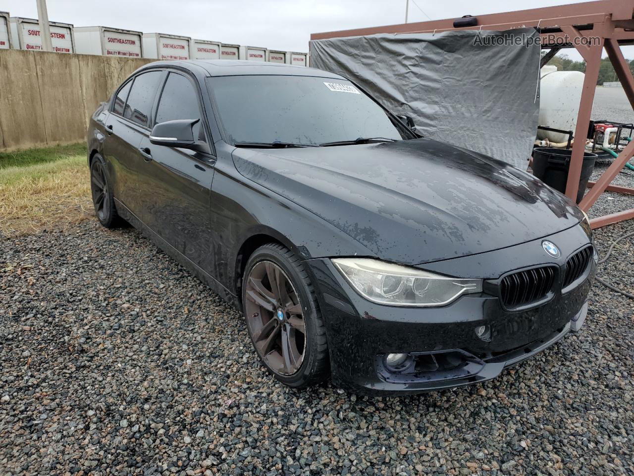 2015 Bmw 328 I Черный vin: WBA3A5C56FF609093