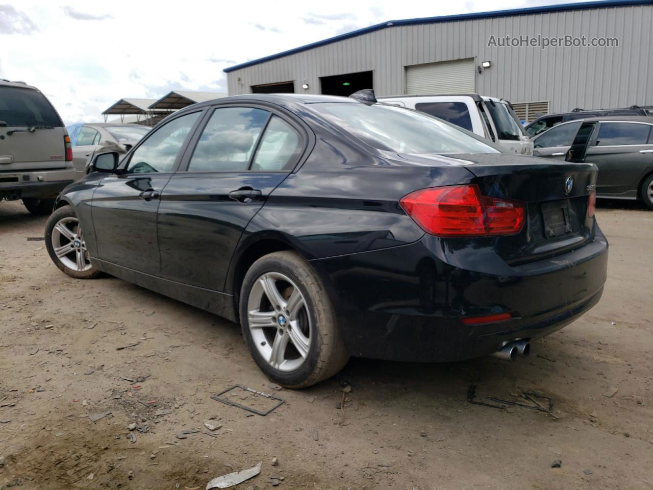 2015 Bmw 328 I Черный vin: WBA3A5C56FP604826