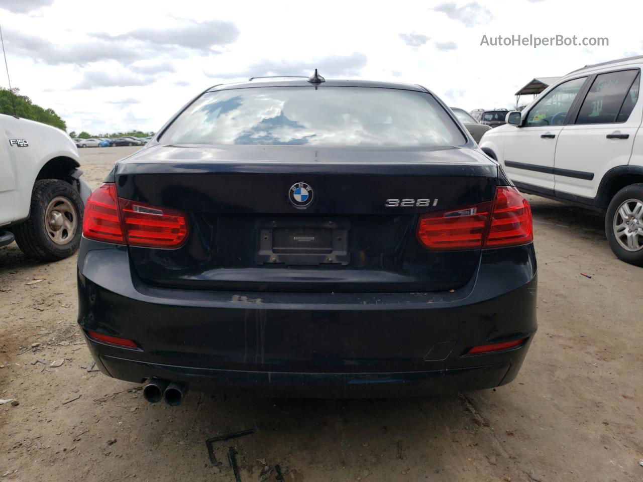 2015 Bmw 328 I Черный vin: WBA3A5C56FP604826