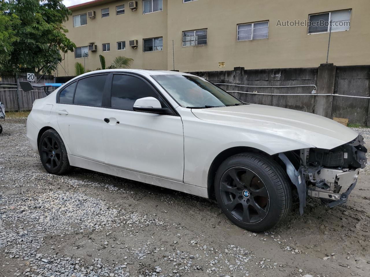 2015 Bmw 328 I White vin: WBA3A5C56FP605636