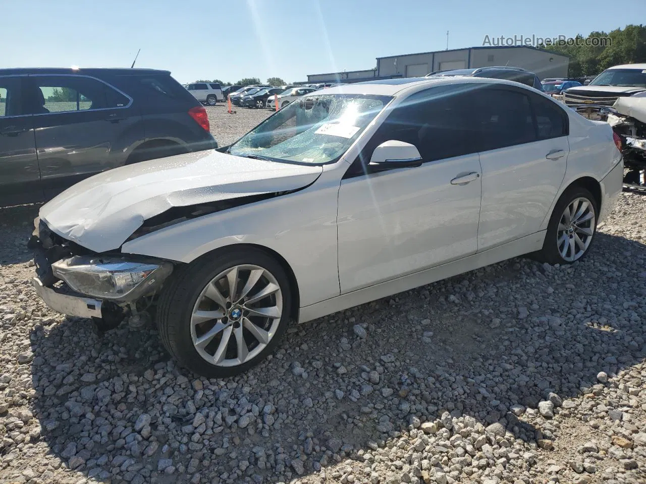 2012 Bmw 328 I White vin: WBA3A5C57CF257265