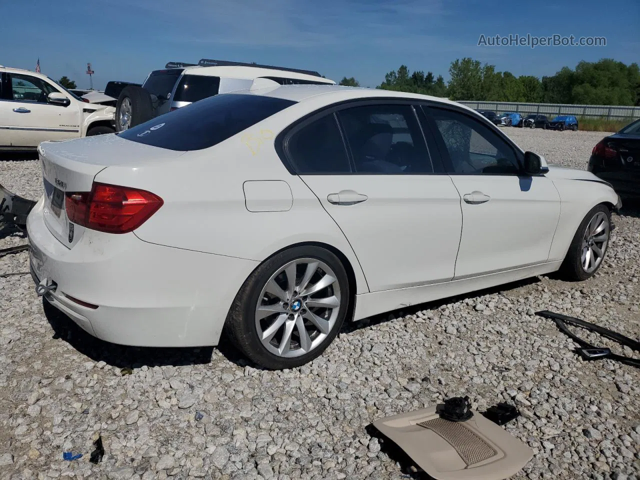 2012 Bmw 328 I White vin: WBA3A5C57CF257265