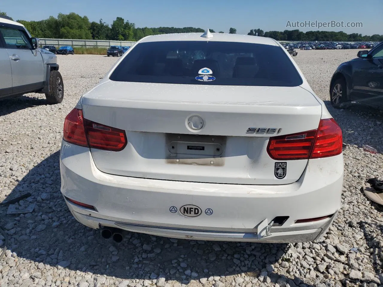 2012 Bmw 328 I Белый vin: WBA3A5C57CF257265