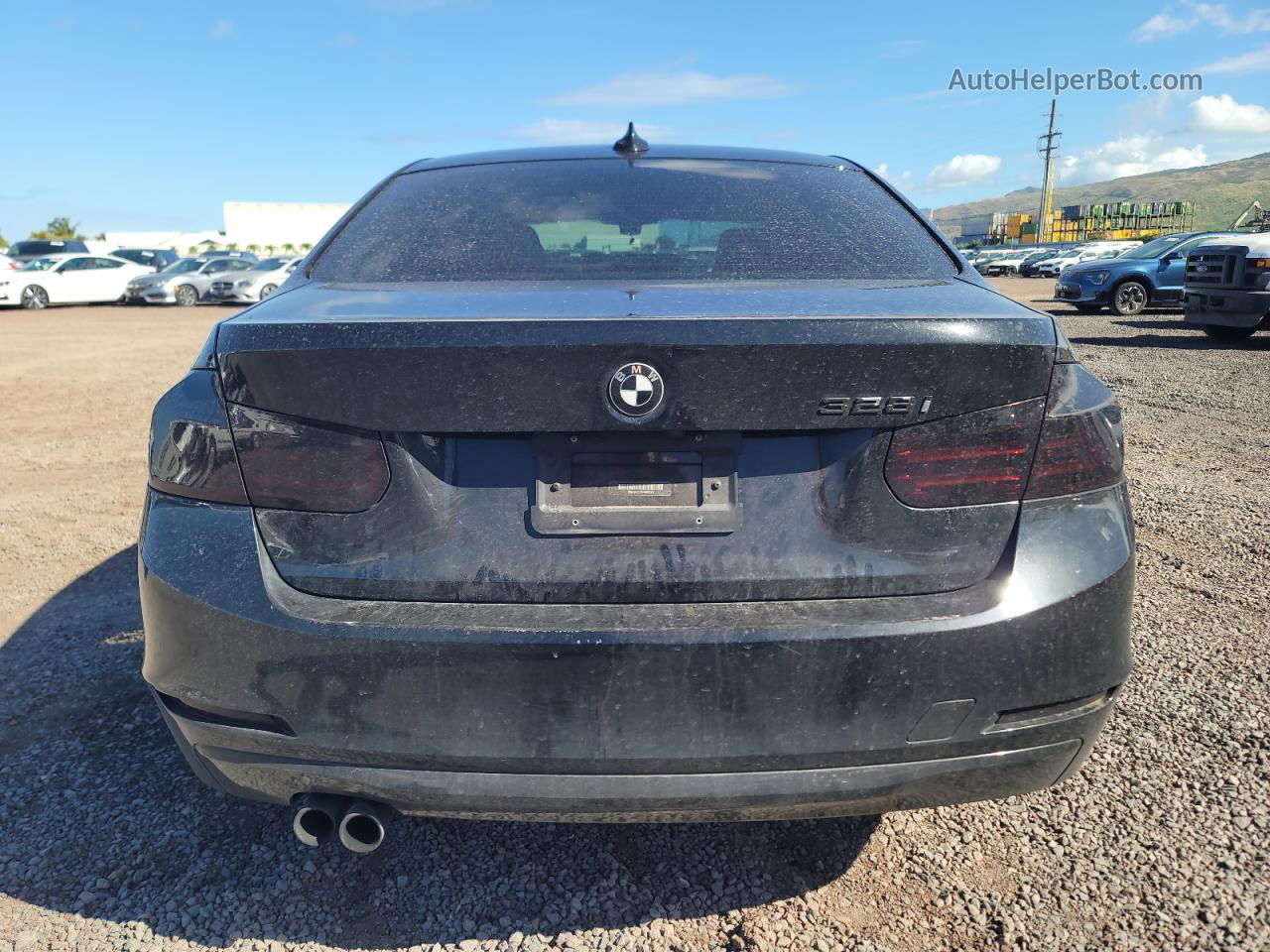 2015 Bmw 328 I Black vin: WBA3A5C57FP605063