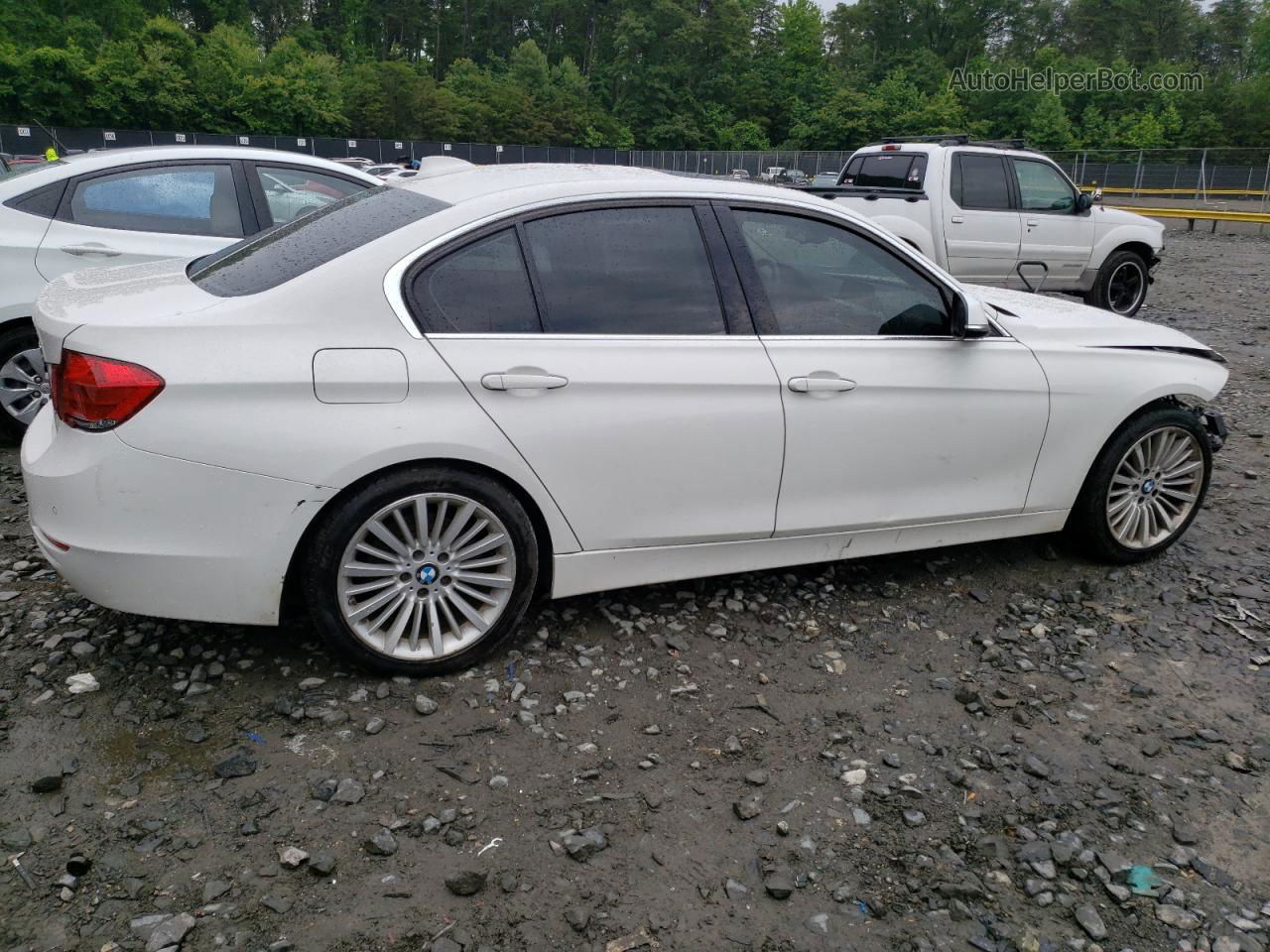 2012 Bmw 328 I White vin: WBA3A5C58CF346391