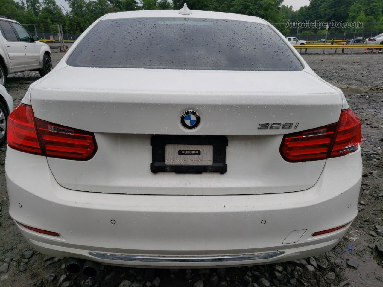 2012 Bmw 328 I White vin: WBA3A5C58CF346391