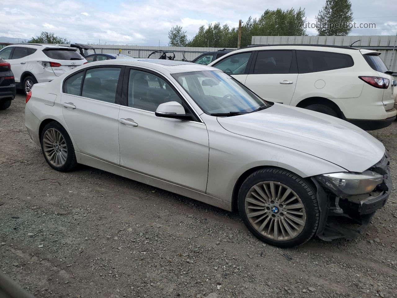 2012 Bmw 328 I White vin: WBA3A5C58CF348416